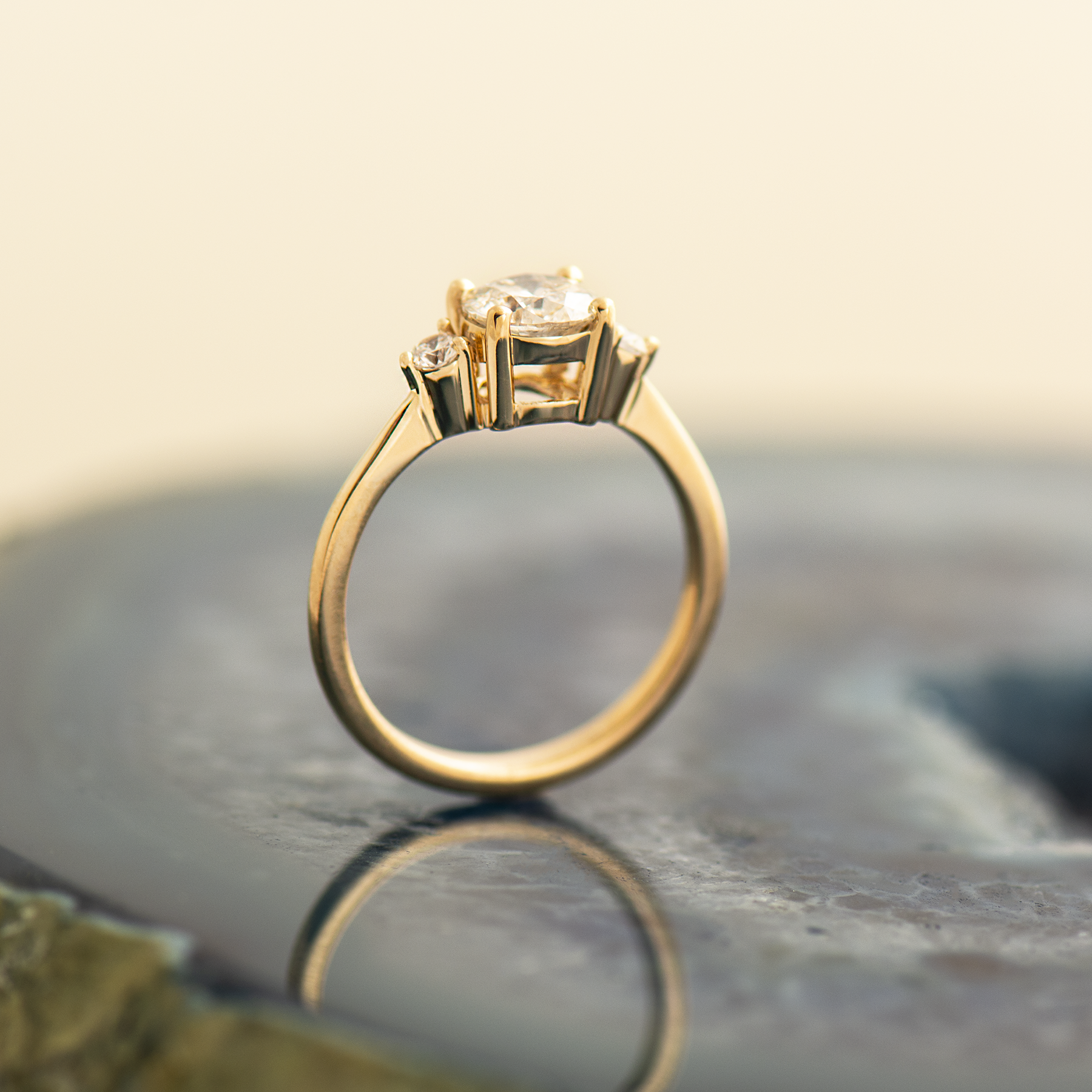 Three Stones Engagement Ring