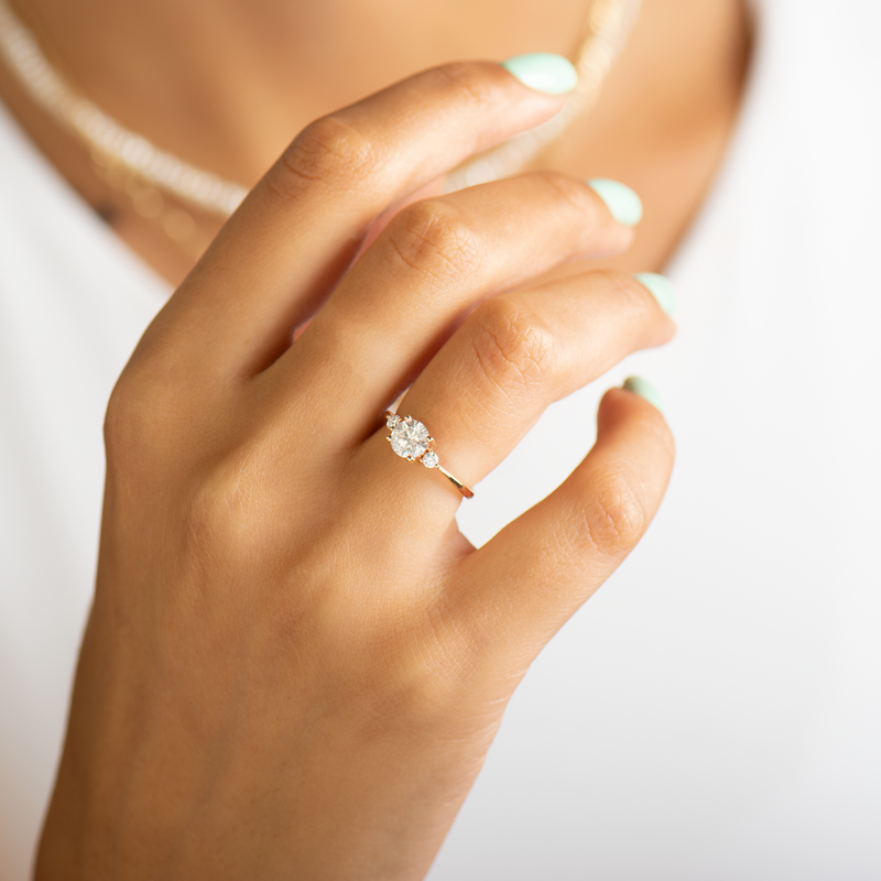 Vrai three stone ring deals