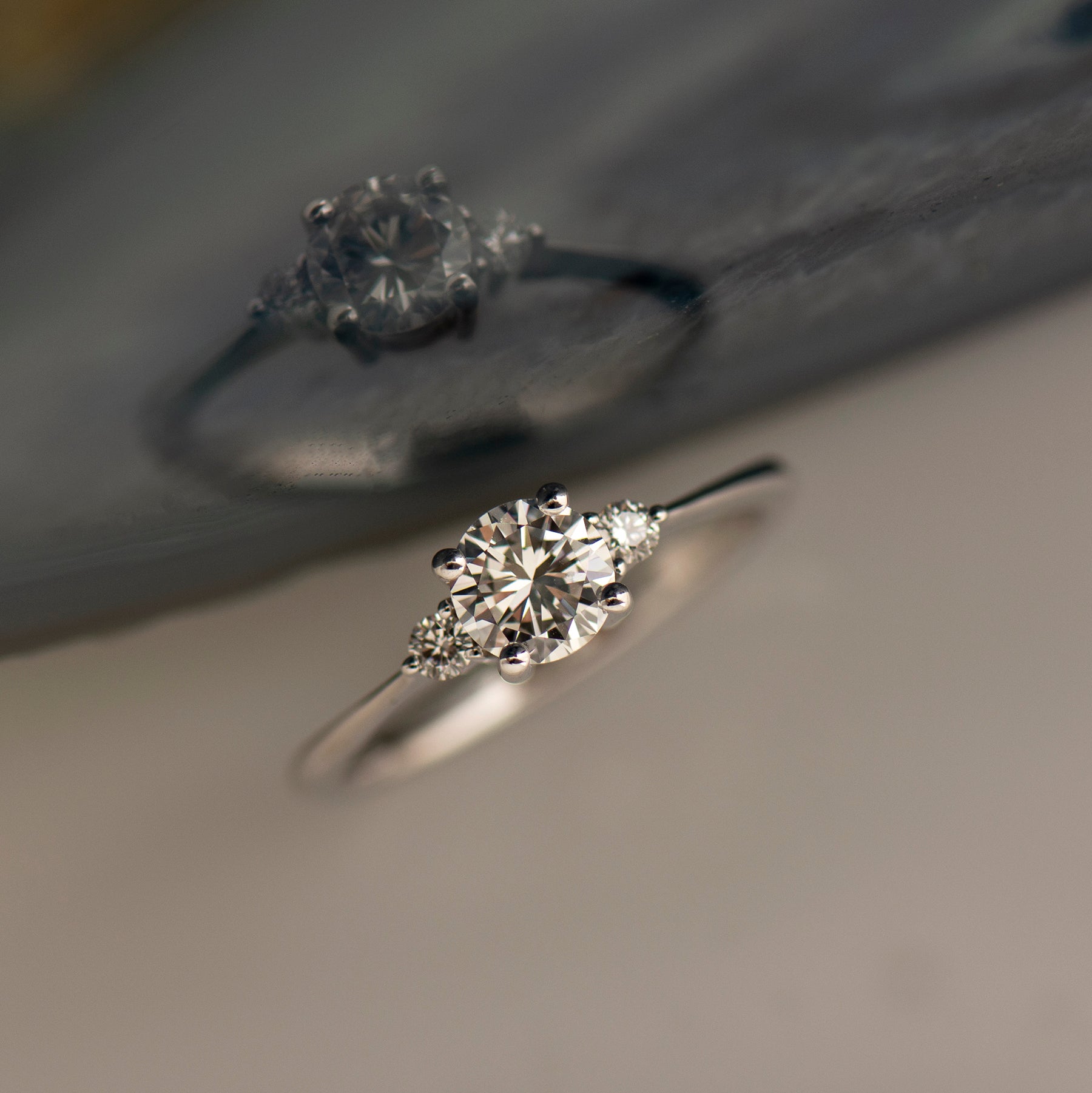 Three Stones Engagement Ring