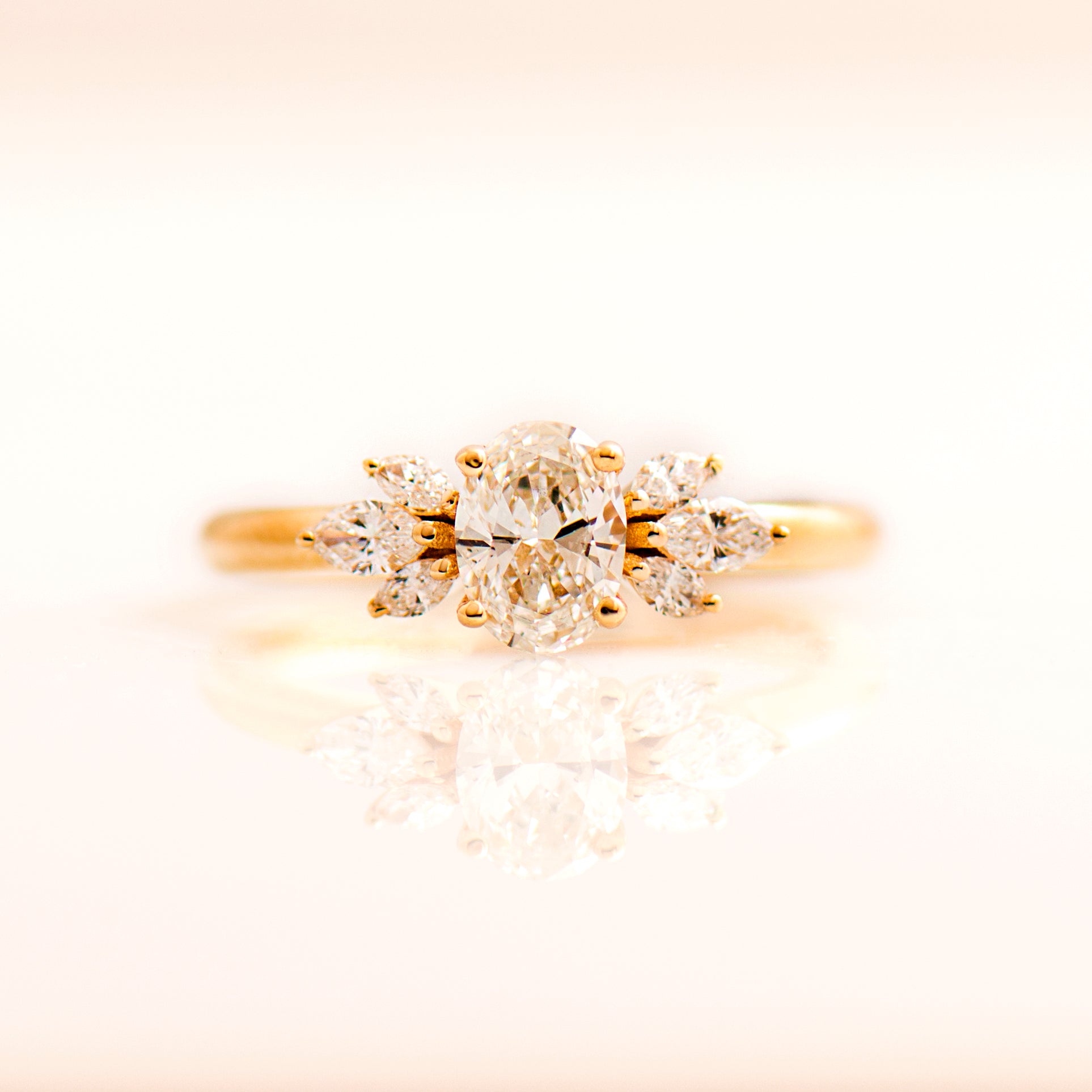 Flower Engagement Ring