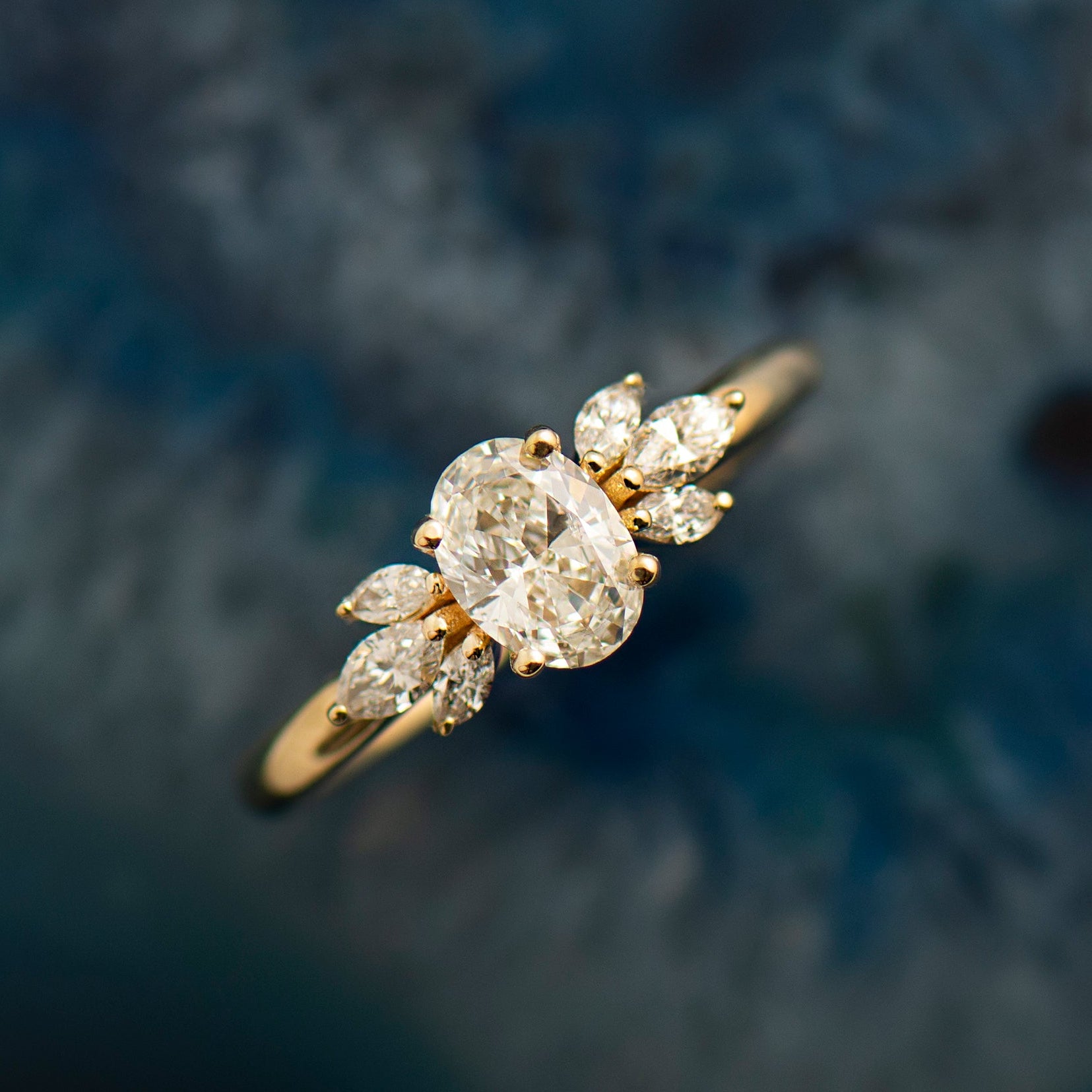 Flower Engagement Ring