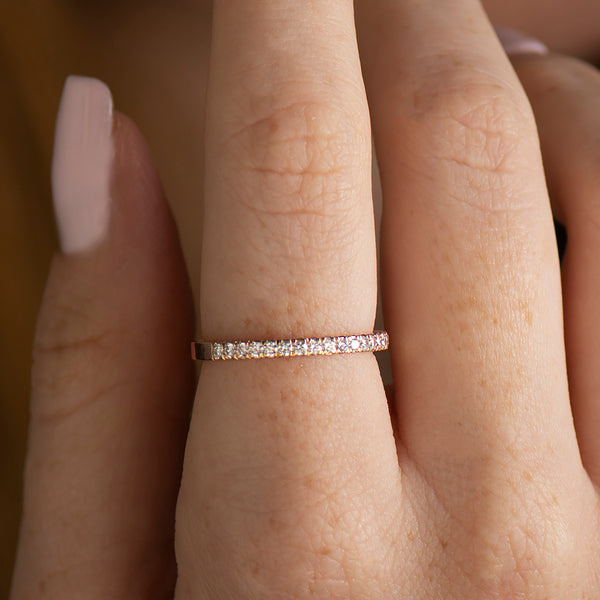 1.7mm Thin Pave' Ring