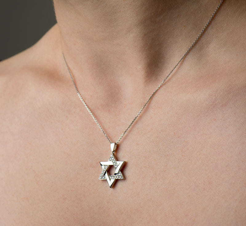 Star of David Interlocked Necklace