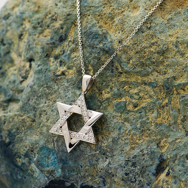 Star of David Interlocked Necklace