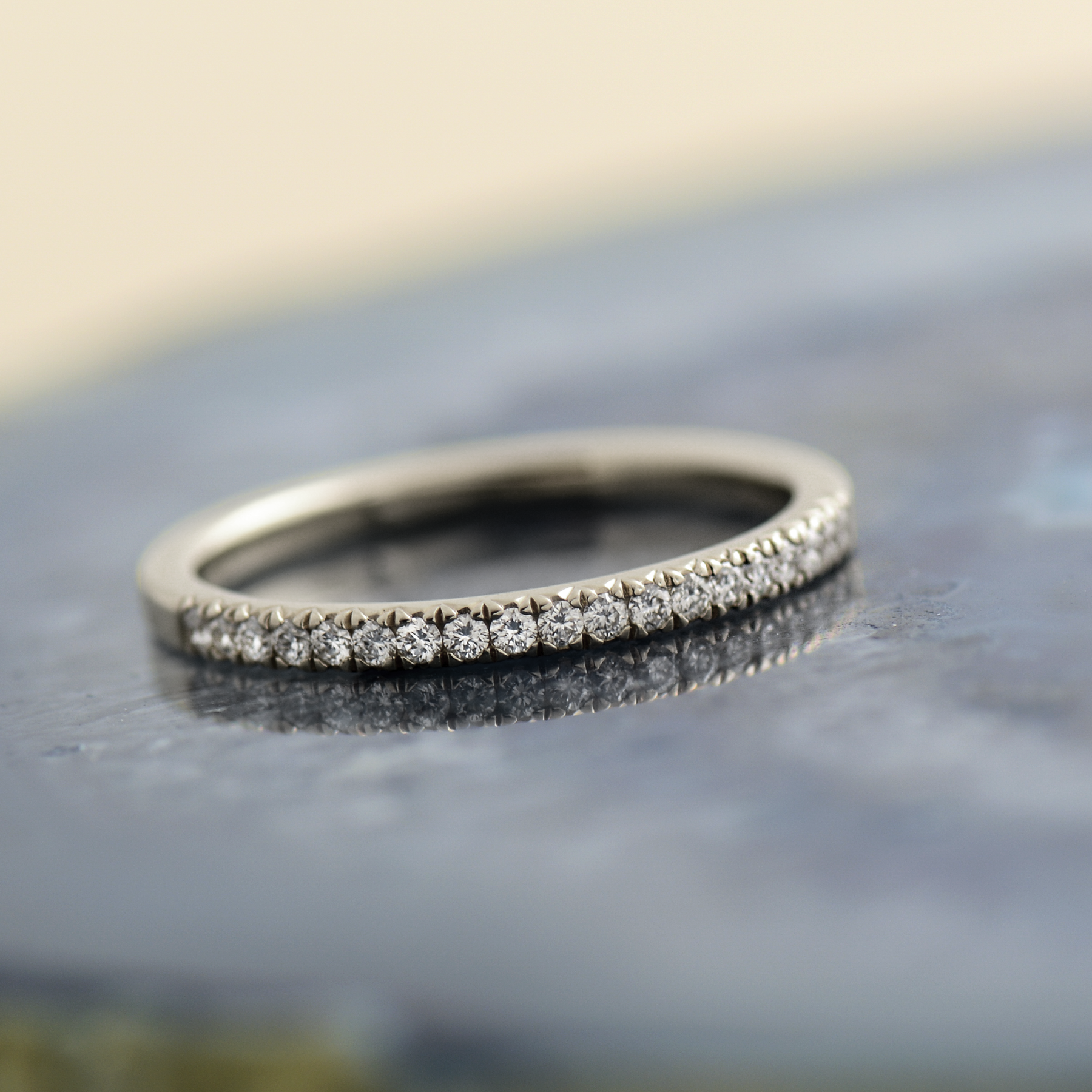 1.7mm Thin Pave' Ring