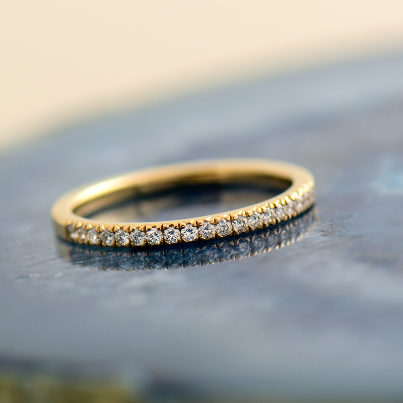 1.7mm Thin Pave Ring Eternity Rings Nir Oliva Jewelry