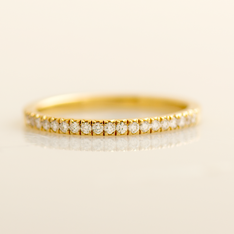 1.7mm Thin Pave' Ring