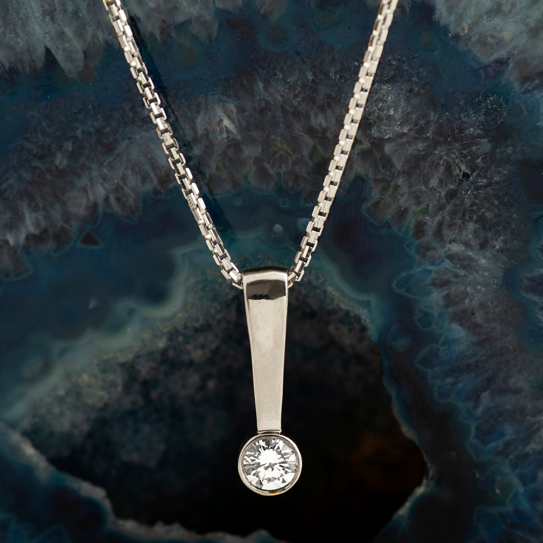 Classy Solitaire Necklace