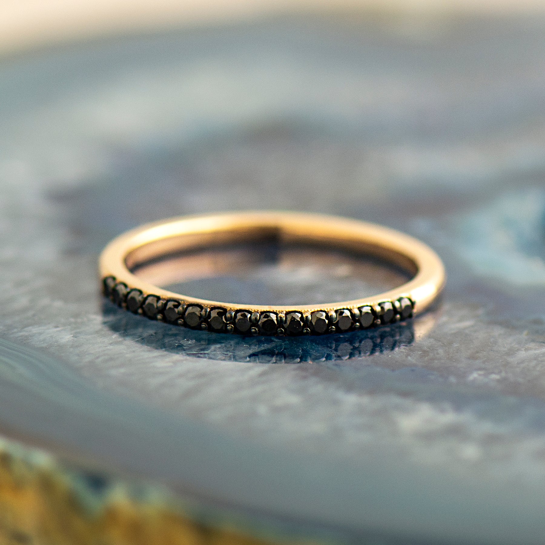 15 Black Diamonds Ring