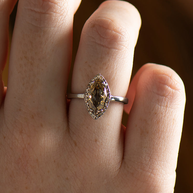 Marquise Halo Ring