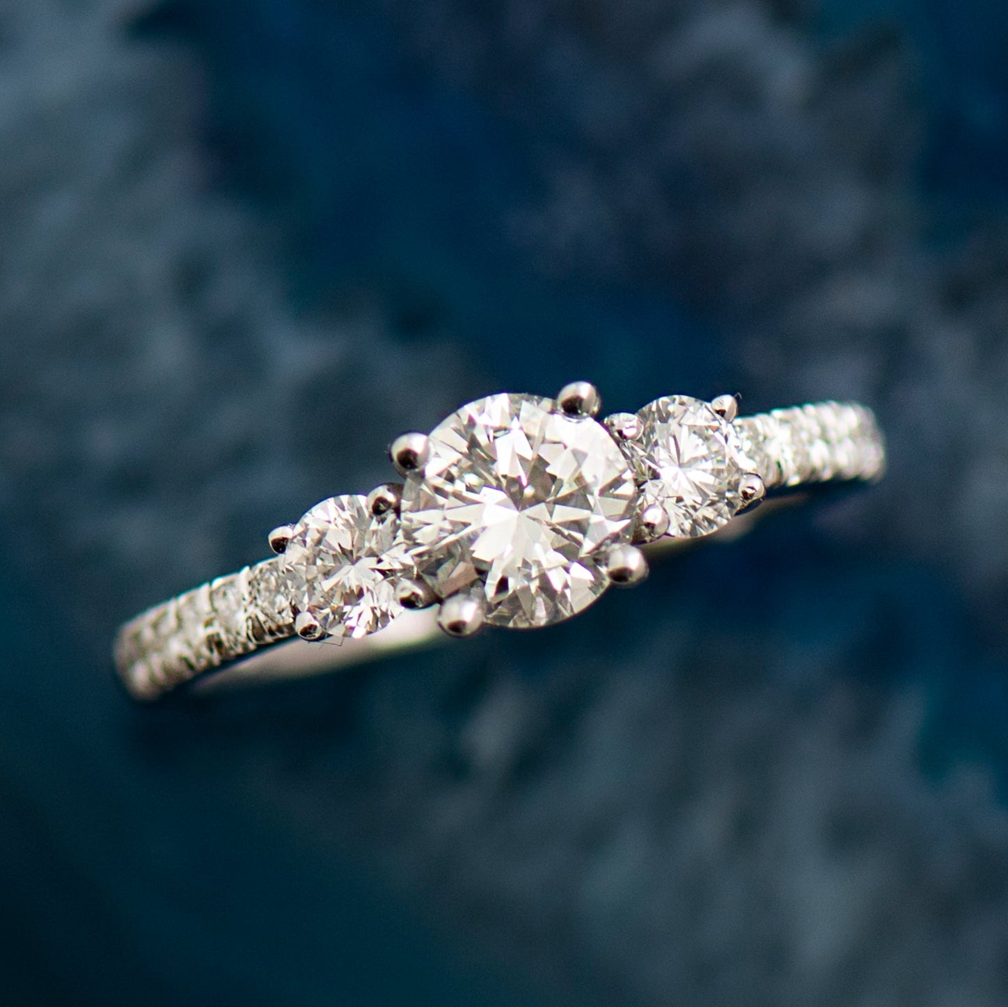 Three Stone Diamonds Ring