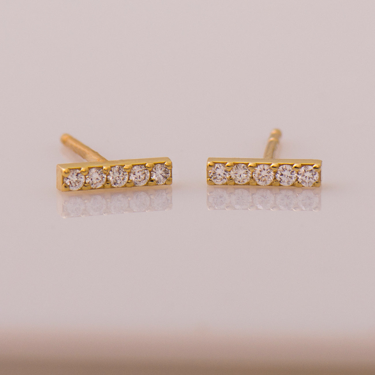 Bar Diamond Earrings