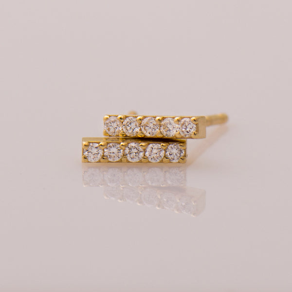 Bar Diamond Earrings