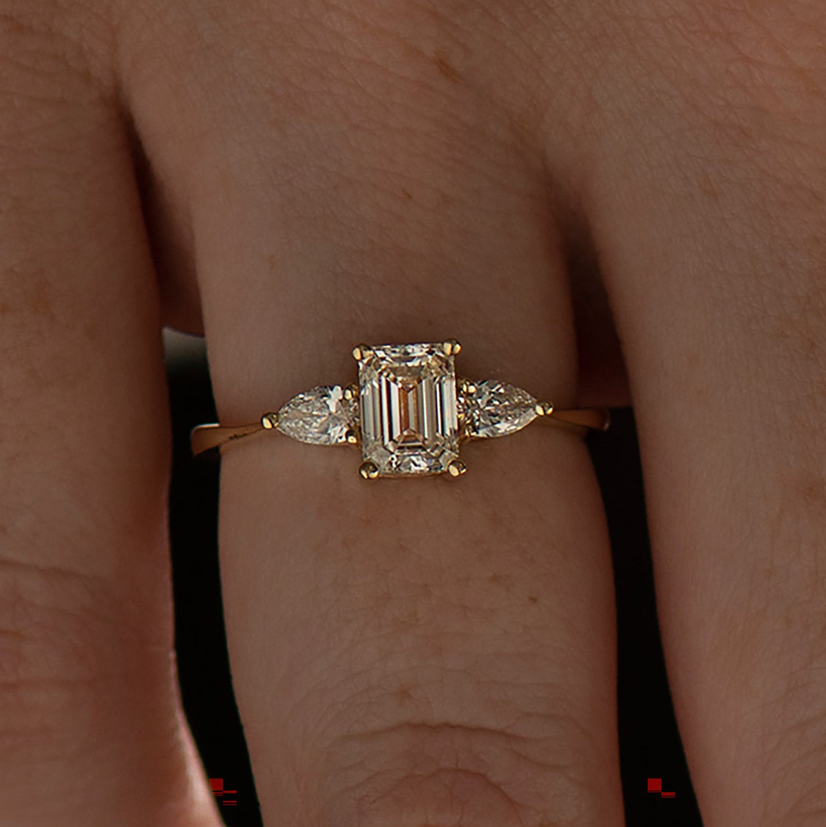 Three Stones Engagement Ring