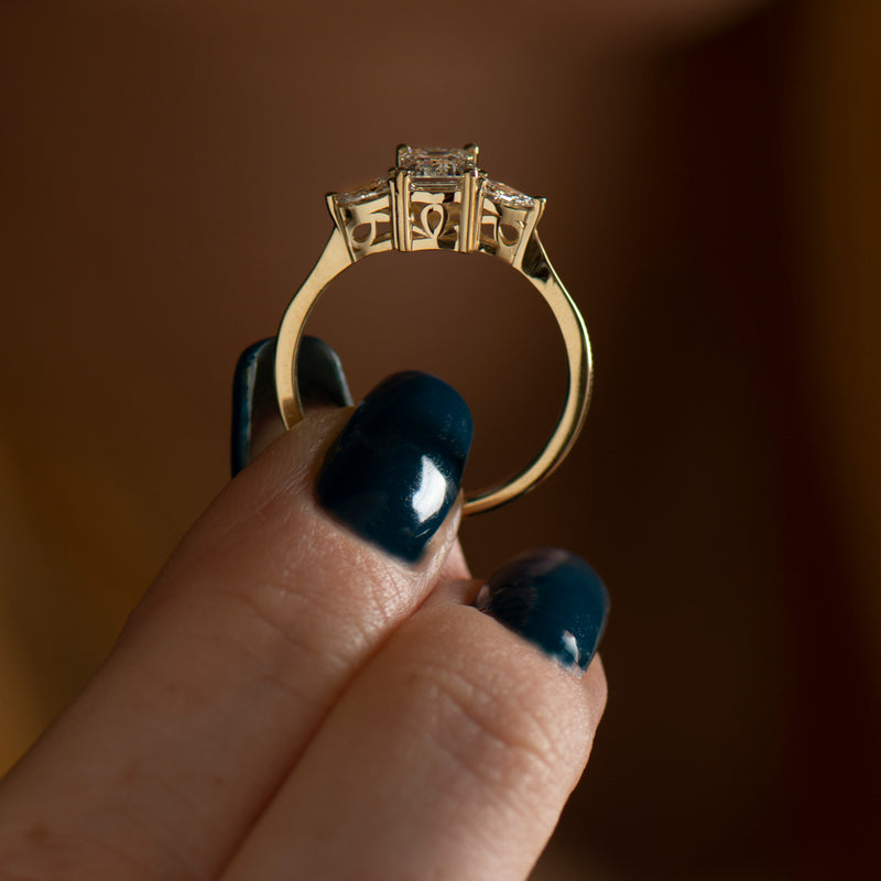 Three Stones Engagement Ring