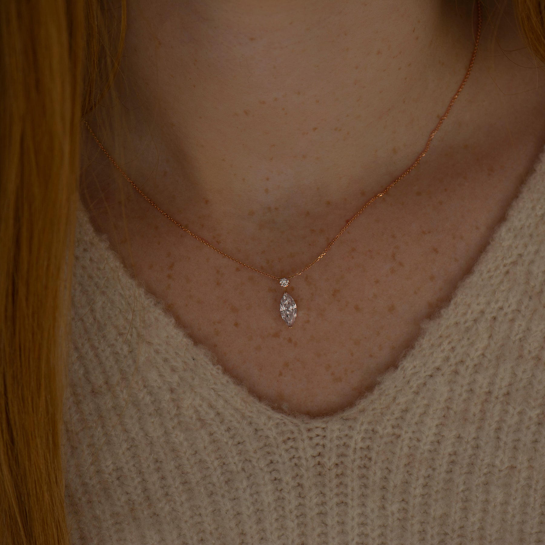 Marquise Diamond Necklace