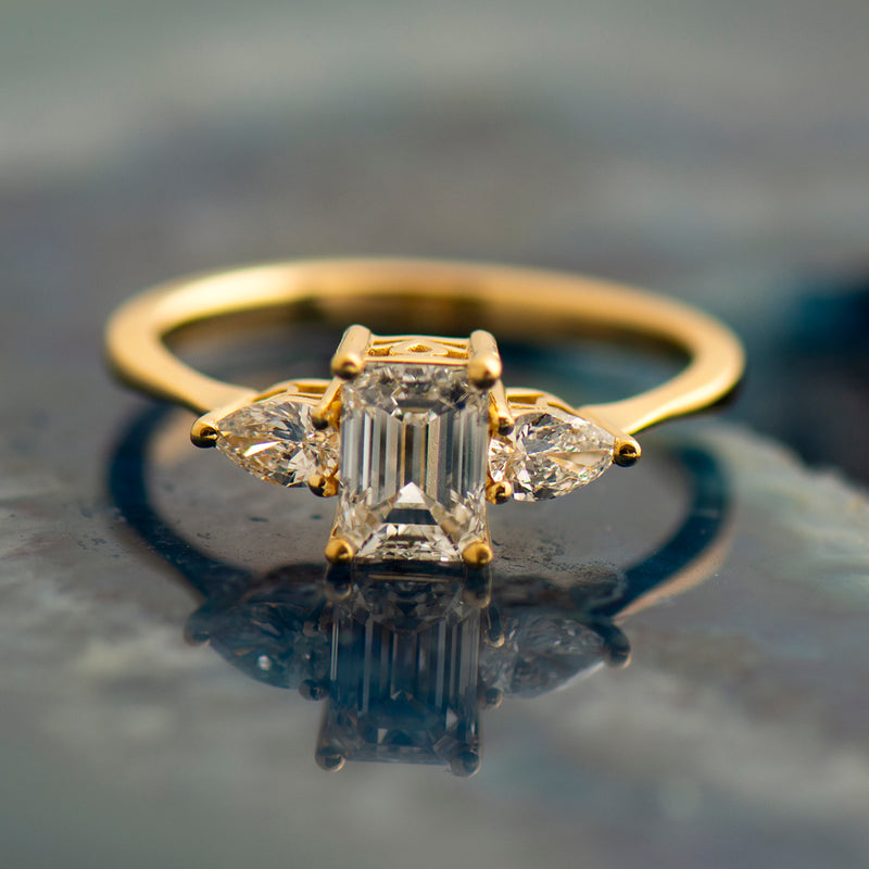 Antique 1898 Diamond Yellow Gold Three-Stone Ring For Sale at 1stDibs | three  stone gold ring, gold ring with three diamonds, gold stone ring