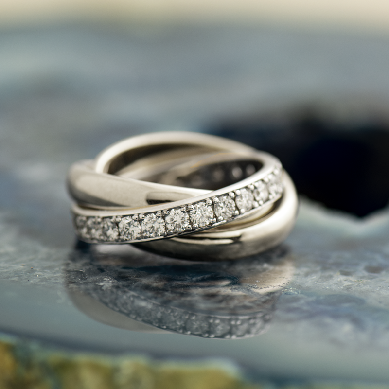 Wide Interlocking Rolling Ring Interlocking Rings Nir Oliva