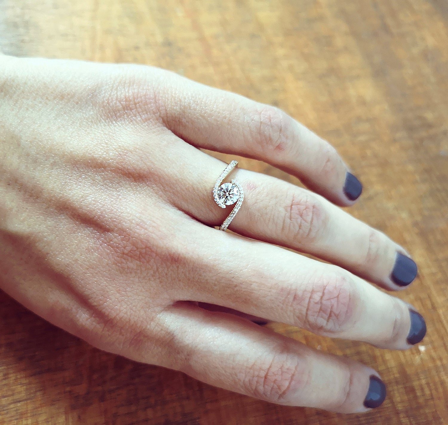 Bypass Engagement Ring